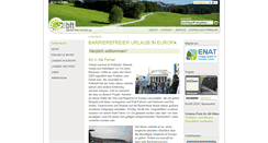 Desktop Screenshot of barrierfree-tourism.eu